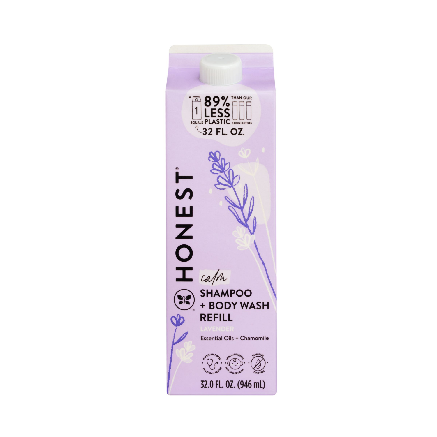 slide 1 of 7, The Honest Company Calm Shampoo + Body Wash Refill - Lavender - 32 fl oz, 32 fl oz