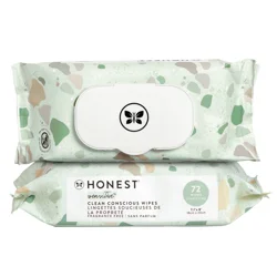 Honest Sensitive Clean Conscious Fragrance Free Wipes 2 - 72 Wipe Packs