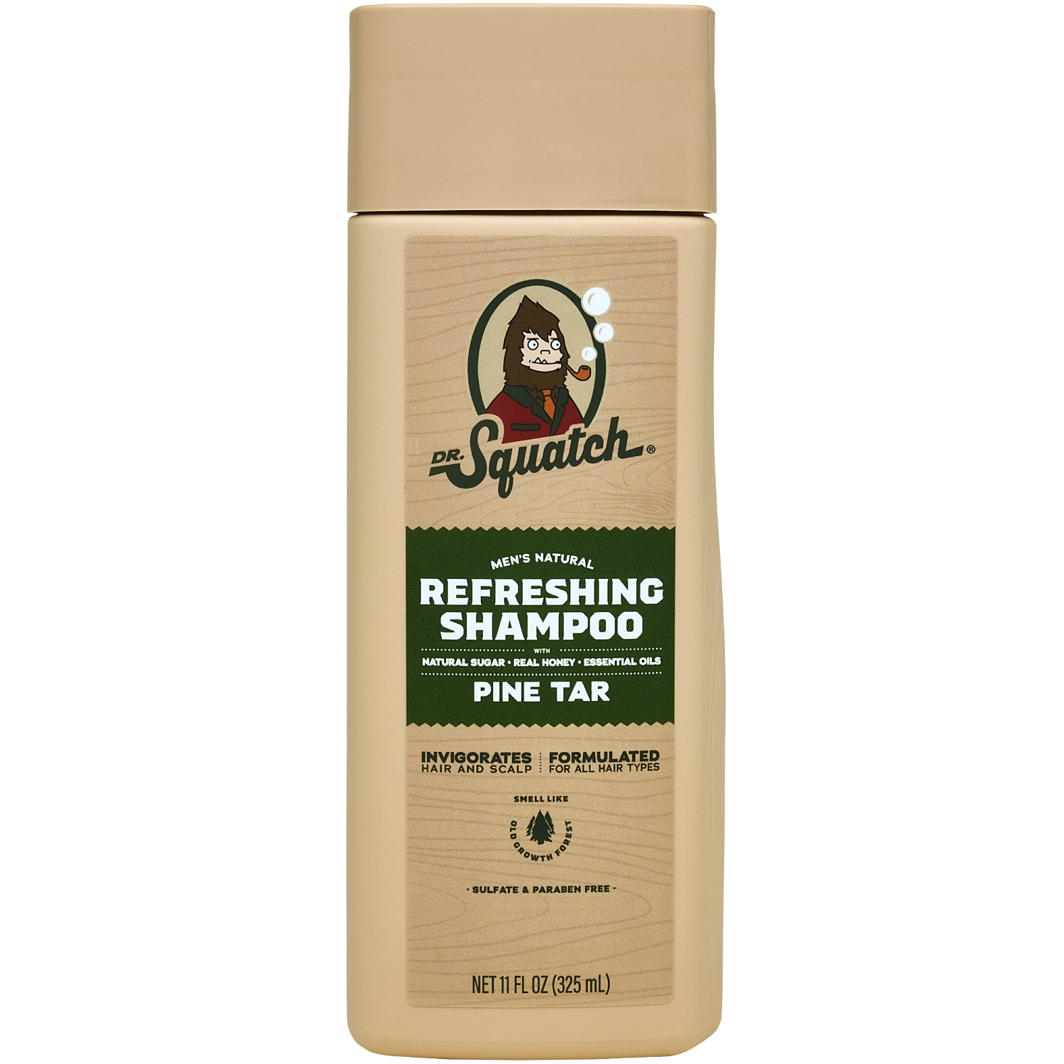 slide 1 of 1, Dr. Squatch Men's Natural Refreshing Pine Tar Shampoo 11 fl oz, 11 fl oz