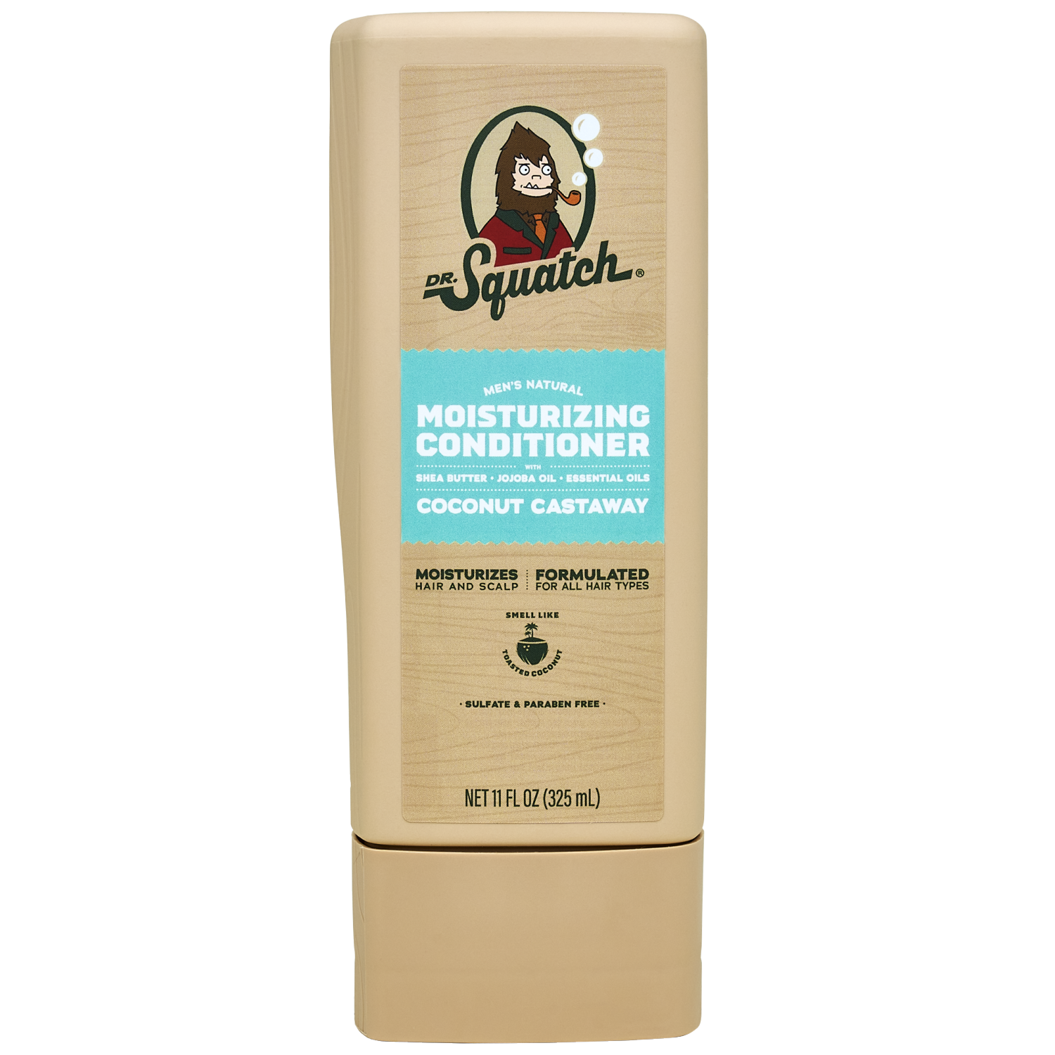slide 1 of 1, Dr. Squatch Men's Natural Moisturizing Coconut Castaway Conditioner 11 fl oz, 11 fl oz