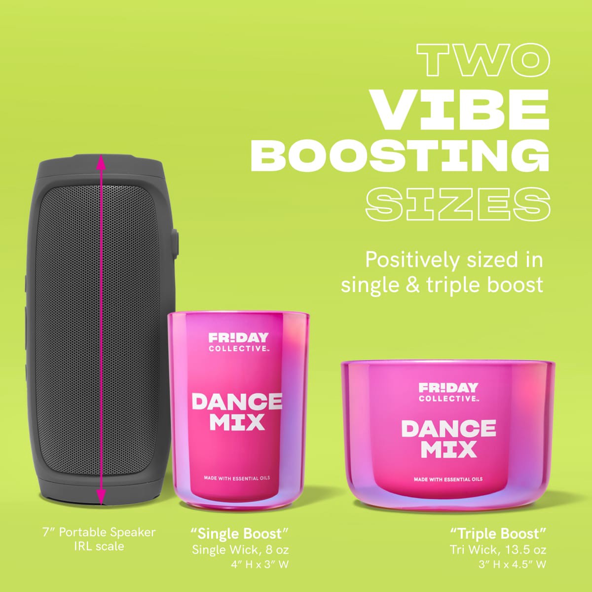 slide 21 of 21, FRIDAY COLLECTIVE Fr!day Collective Dance Mix Candle, 13.5 oz