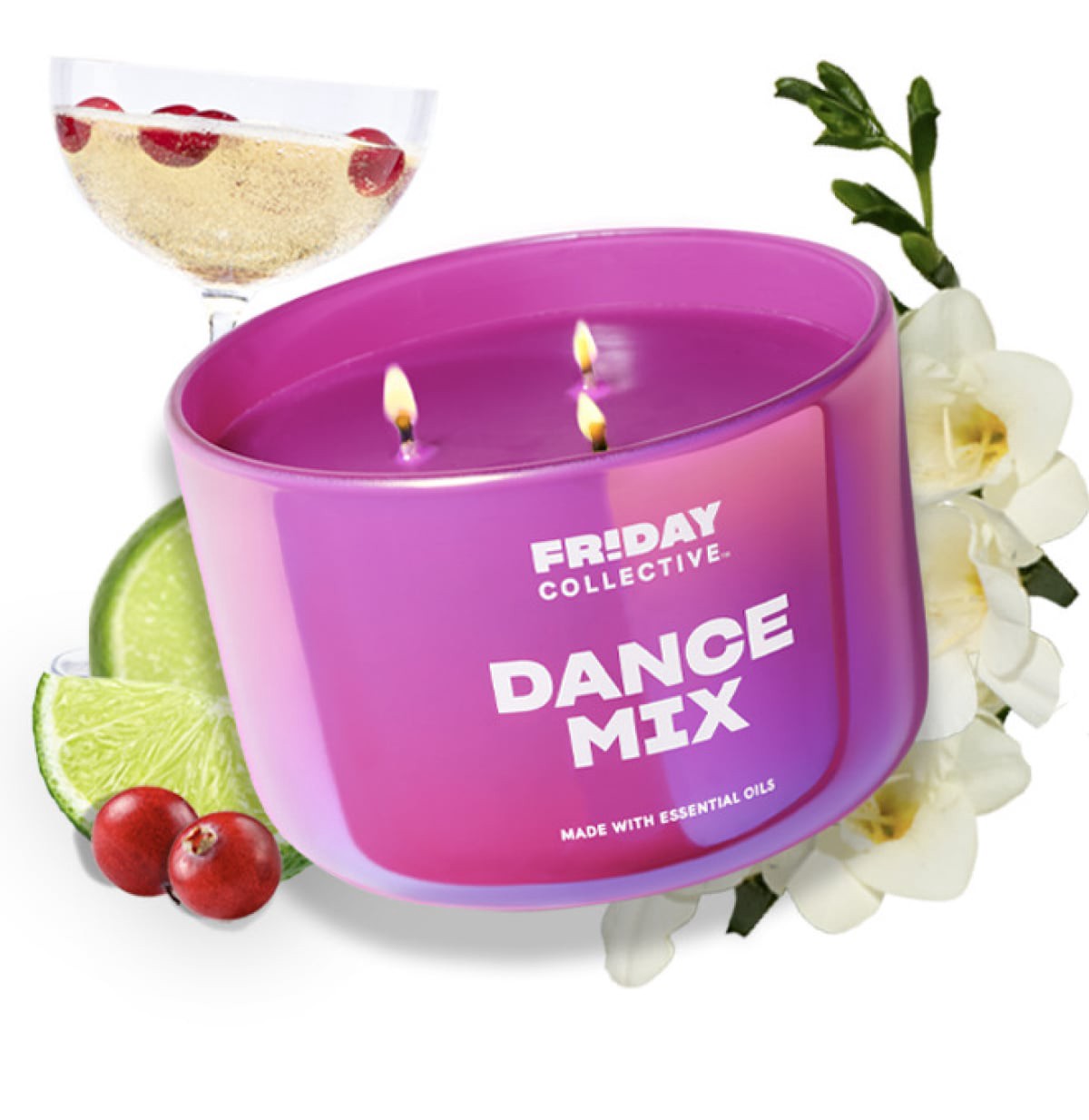 slide 1 of 21, FRIDAY COLLECTIVE Fr!day Collective Dance Mix Candle, 13.5 oz