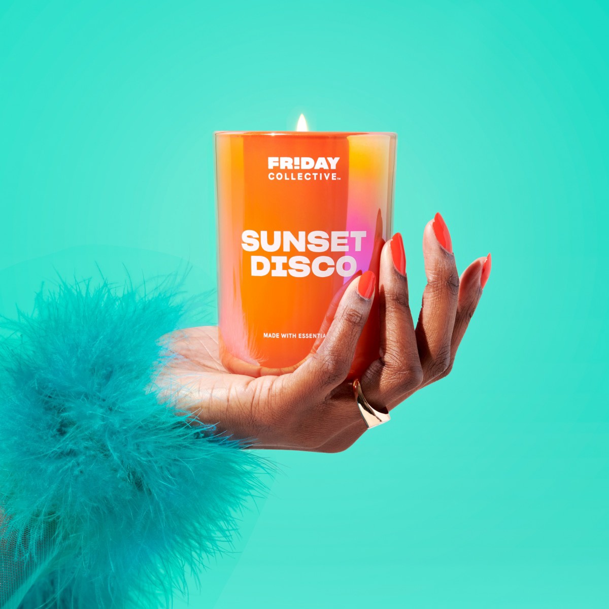 slide 13 of 21, FRIDAY COLLECTIVE Fr!day Collective Sunset Disco Candle, 8 oz