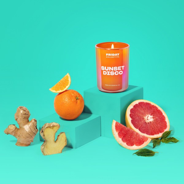 slide 16 of 21, FRIDAY COLLECTIVE Fr!day Collective Sunset Disco Candle, 8 oz