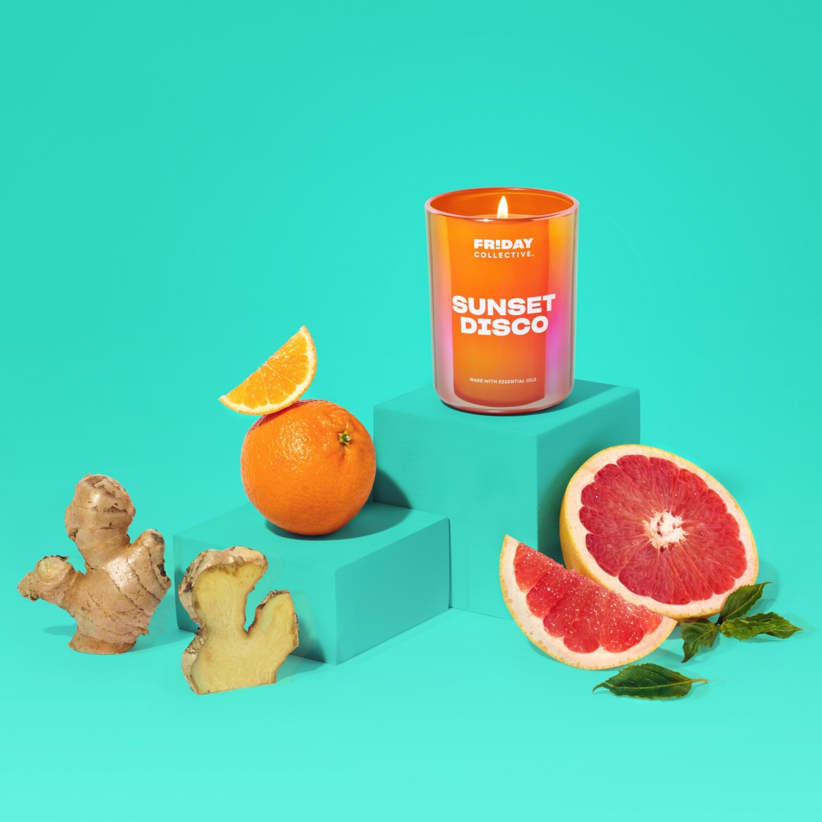 slide 17 of 21, FRIDAY COLLECTIVE Fr!day Collective Sunset Disco Candle, 8 oz