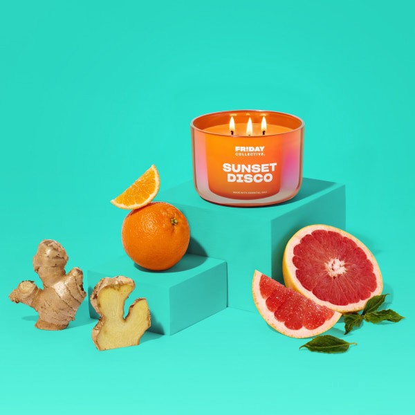 slide 16 of 21, FRIDAY COLLECTIVE Fr!day Collective Sunset Disco Candle, 13.5 oz