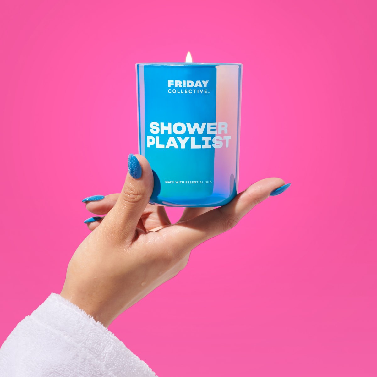 slide 9 of 17, FRIDAY COLLECTIVE Fr!day Collective Shower Playlist Candle, 8 oz