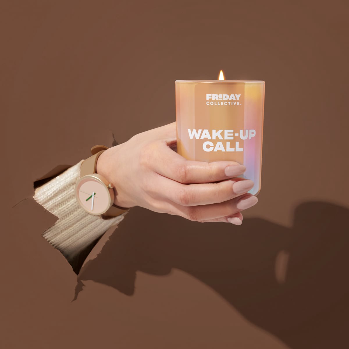 slide 13 of 21, FRIDAY COLLECTIVE Fr!day Collective Wake-Up Call Candle, 8 oz