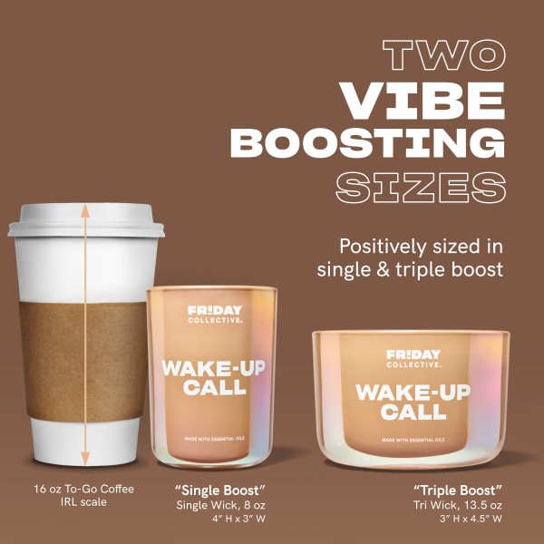 slide 20 of 21, FRIDAY COLLECTIVE Fr!day Collective Wake-Up Call Candle, 8 oz