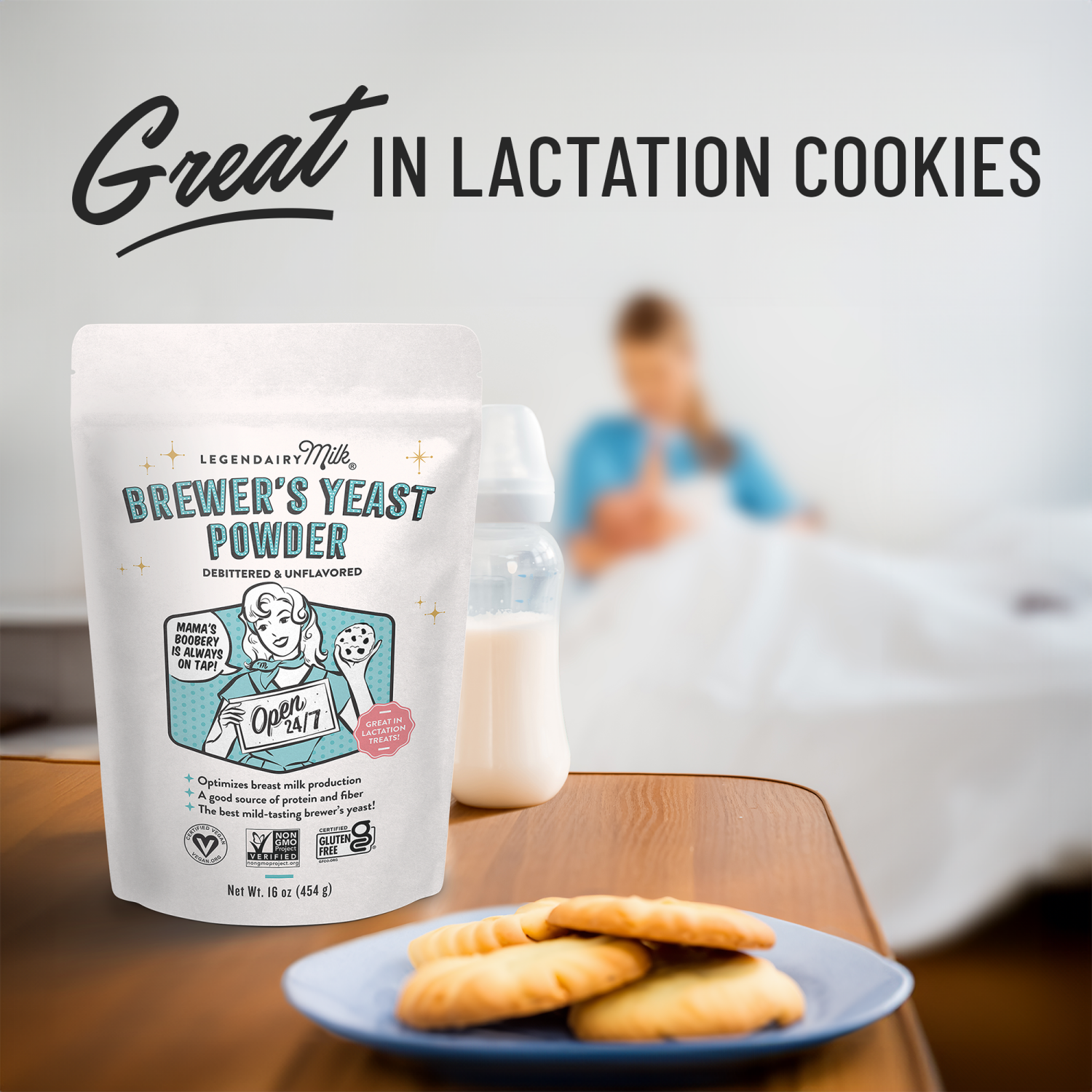 slide 5 of 5, Legendairy Milk Brewer's Yeast Powder, 16 oz