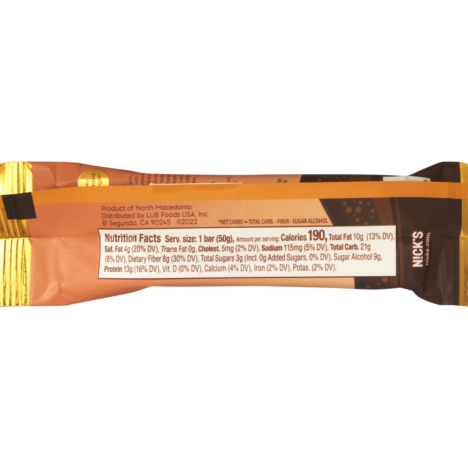 slide 3 of 4, N!cks N!Ck's Keto Bar, Almond Choklad, 1 Ct, 1.74 Oz, 1.74 oz