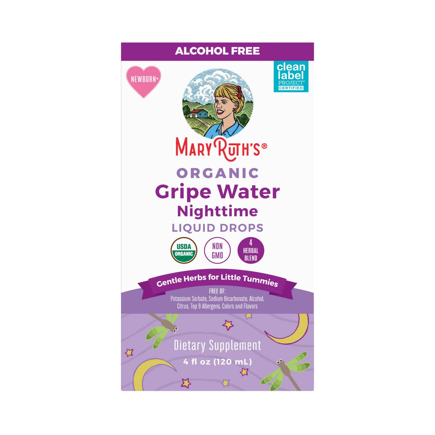 slide 2 of 5, Maryruths Organic Gripe Water Nighttime Liquid Drops 4 Fl Oz - 4 FZ, 4 fl oz