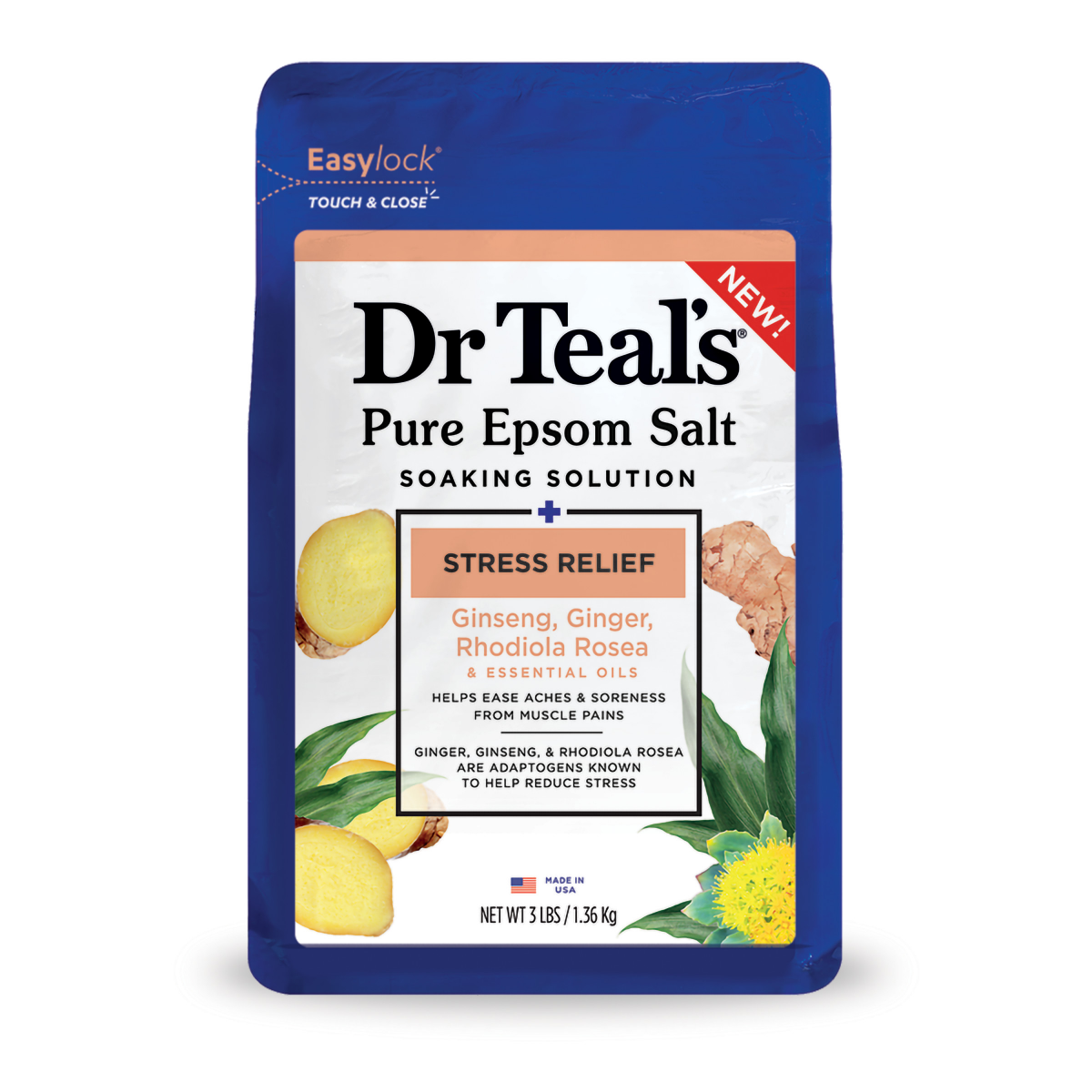 slide 1 of 25, Dr. Teal's Pure Epsom Salt 3 lb, 3 lb