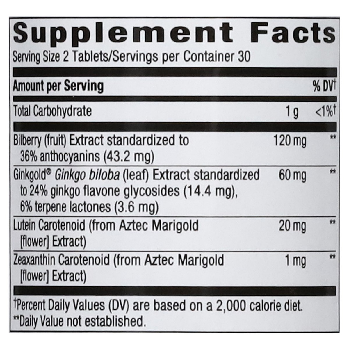 slide 5 of 13, Nature's Way Eye Health Ginkgold Eyes 60 Vegan Tablets, 60 mg