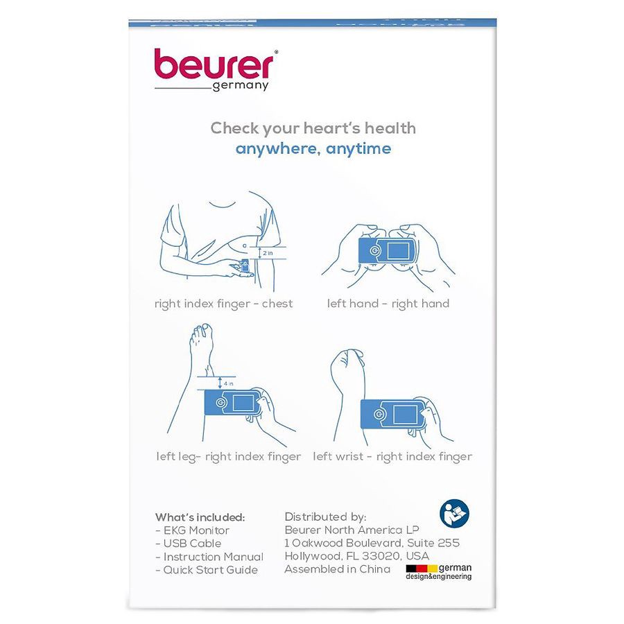 slide 2 of 5, Beurer Cardio Companion - Portable ECG Monitor (ME75), 1 ct