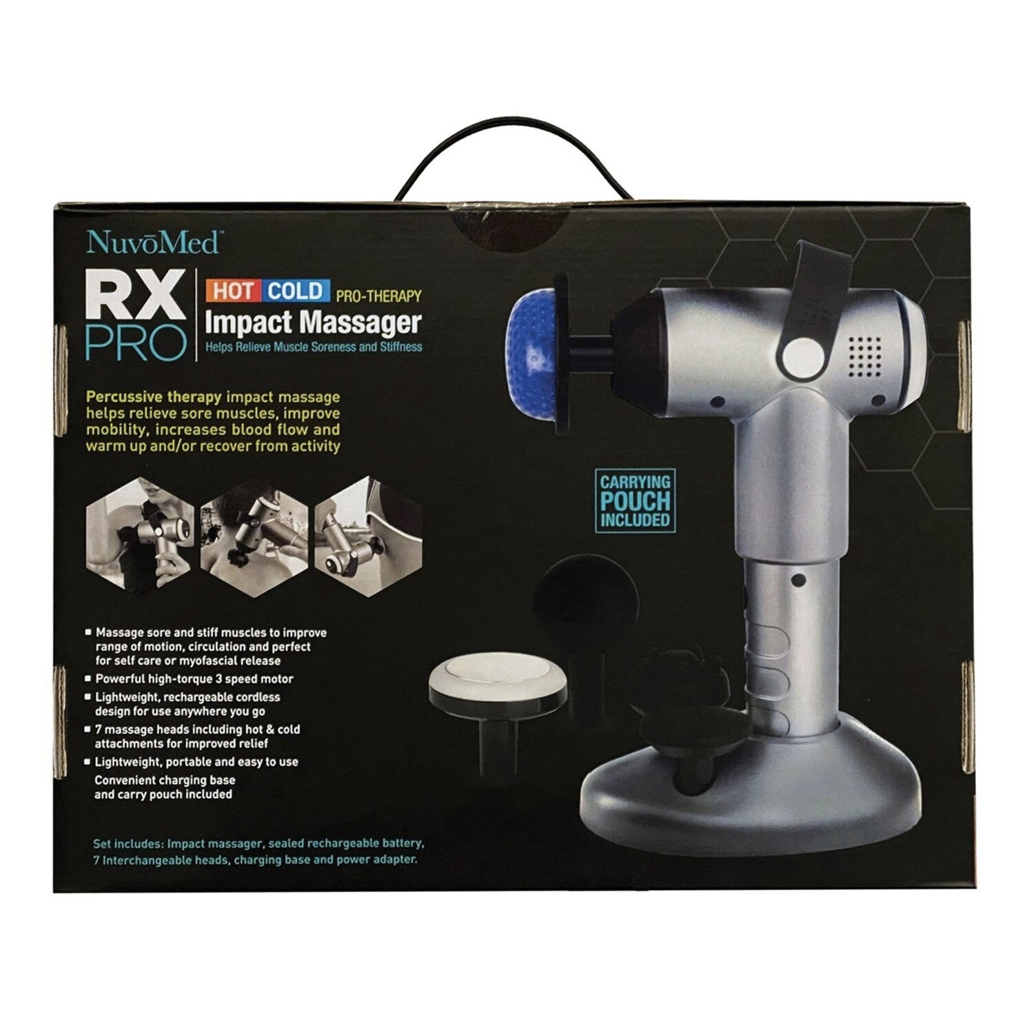 slide 4 of 5, NuvoMed Pro Therapy Hot And Cold Massager With Lcd Display, 1 ct