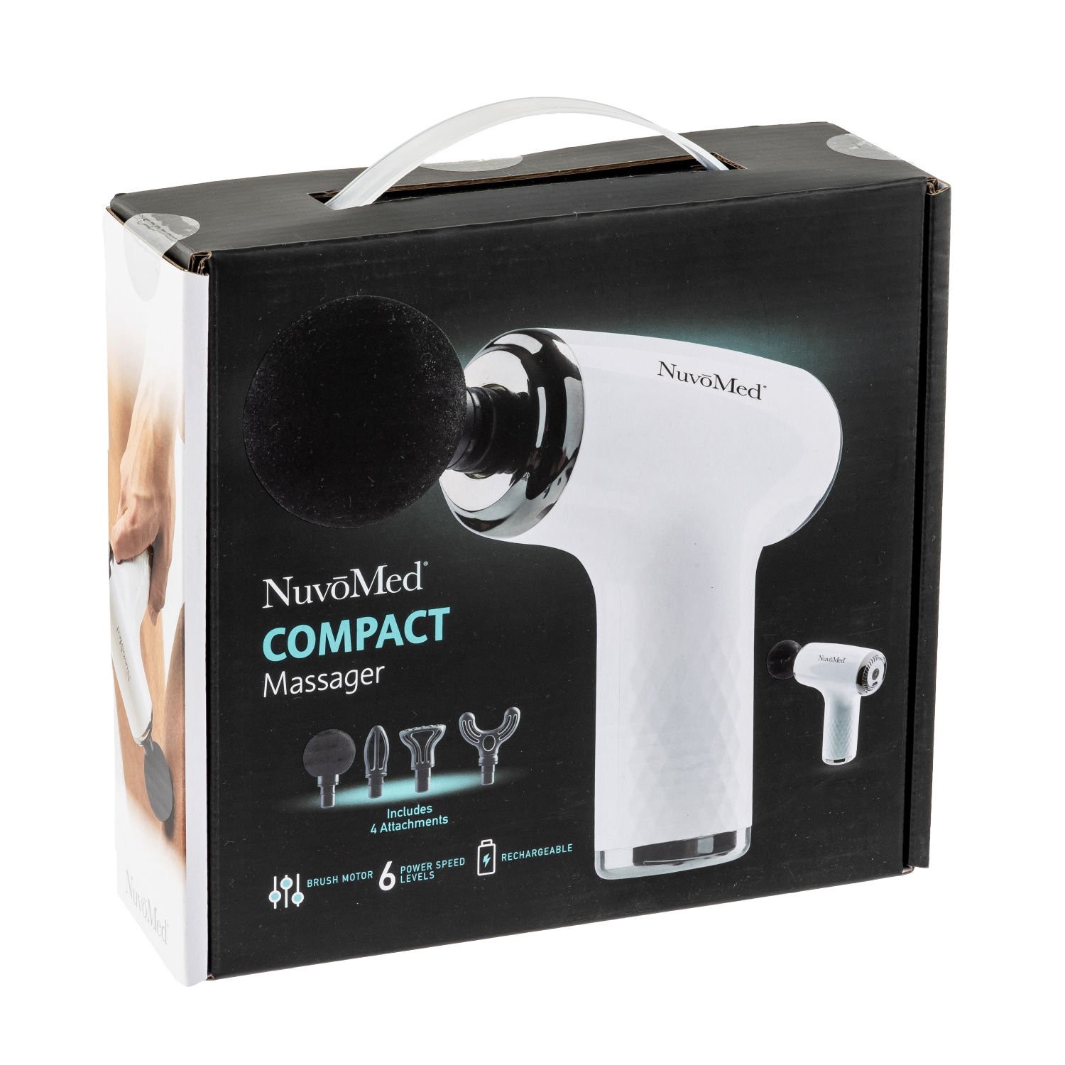 slide 3 of 4, Nuvomed Compact Massager, 1 ct