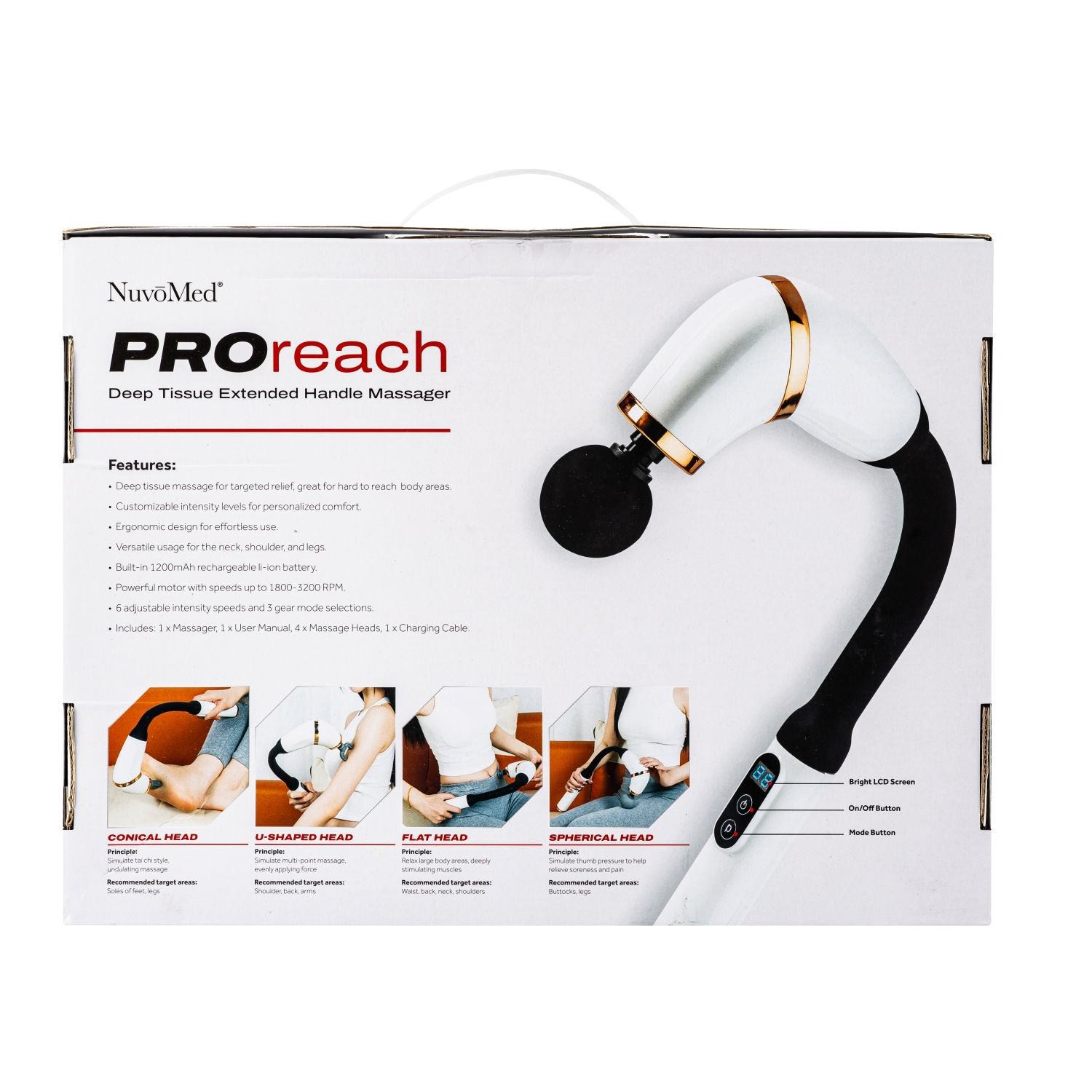 slide 3 of 3, Nuvomed Proreach Massager, 1 ct