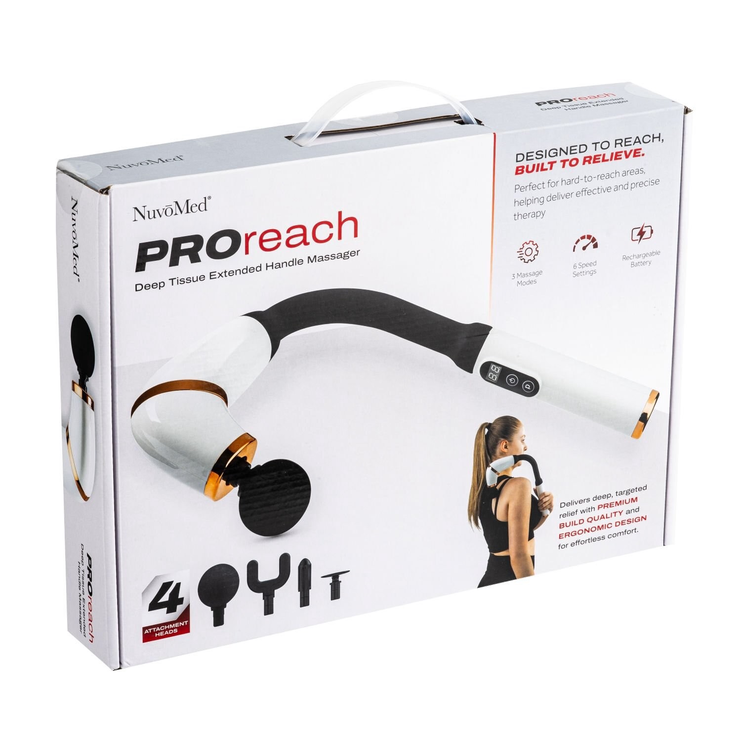 slide 2 of 3, Nuvomed Proreach Massager, 1 ct