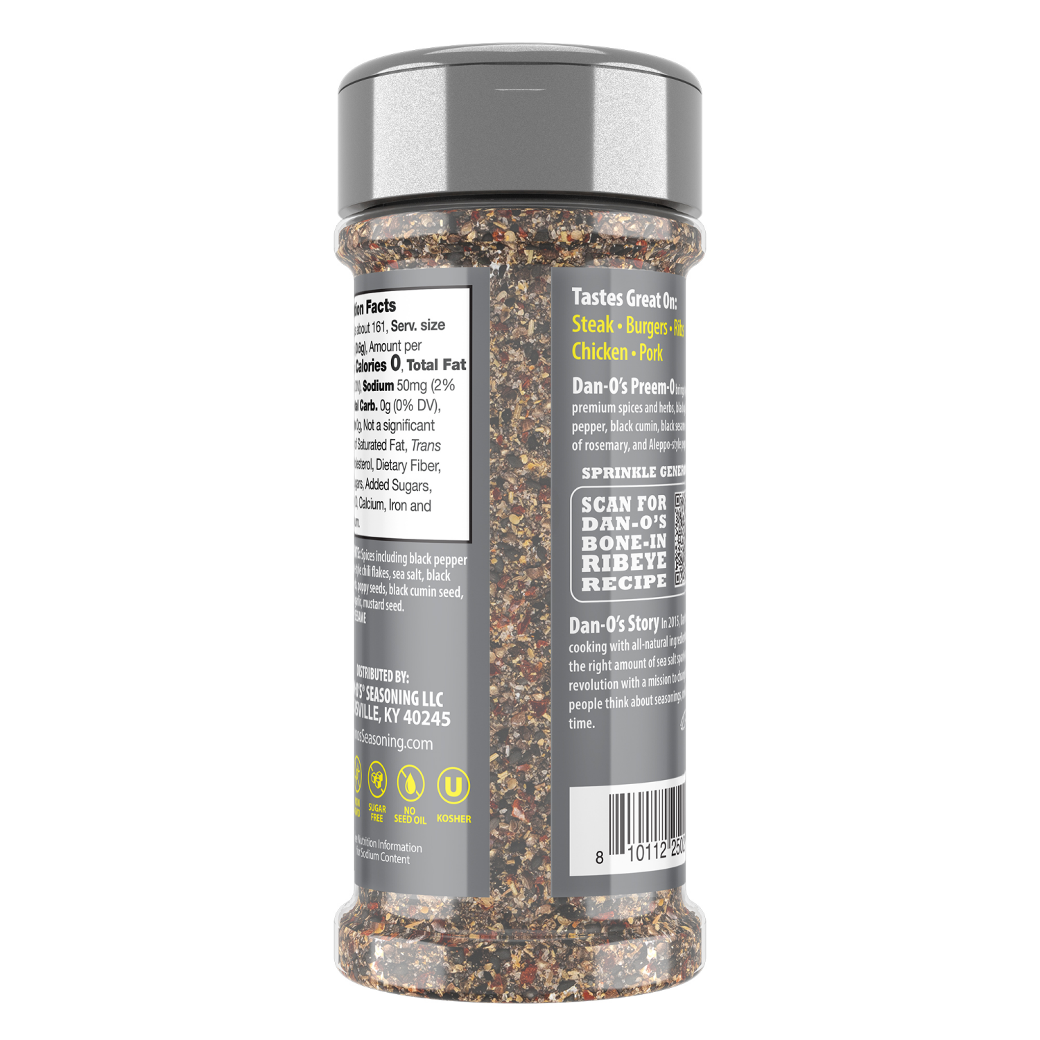 slide 2 of 4, Dan-O's Preem-O Seasoning 3.4 oz, 3.4 oz