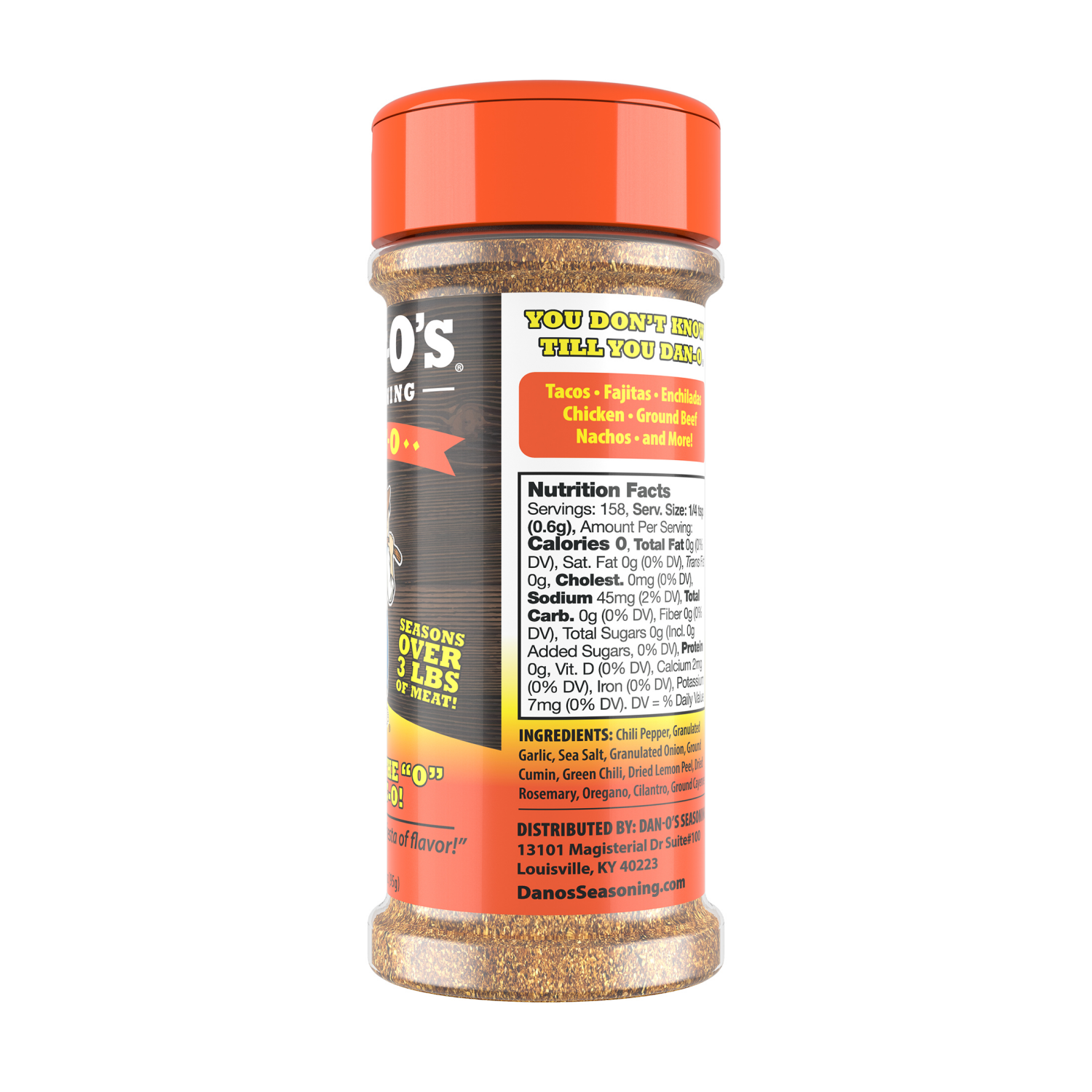 slide 3 of 3, Dan-O's Tac-O Seasoning - 3.35 oz, 3.35 oz
