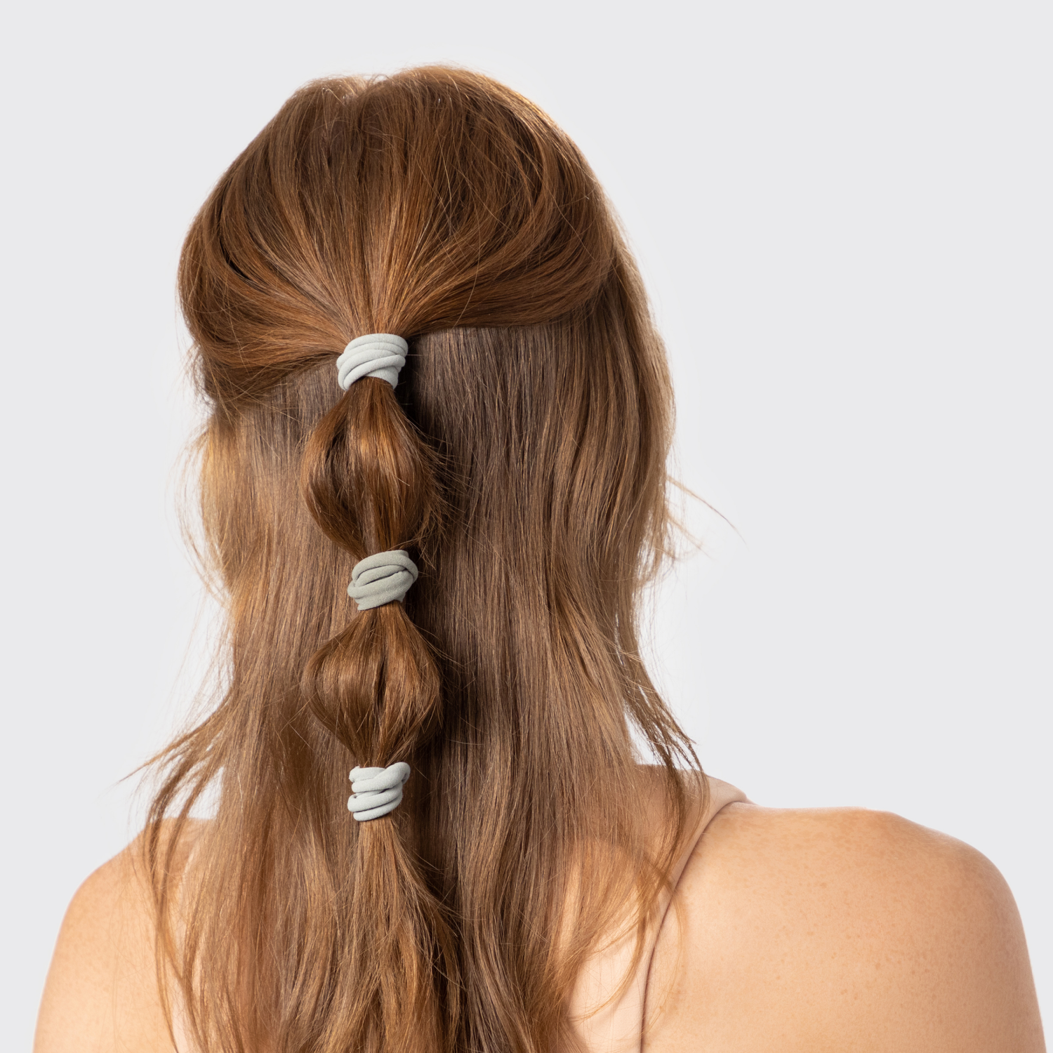 slide 2 of 4, KITSCH Recycled Nylon Hair Elastics - Eucalyptus, 20 ct