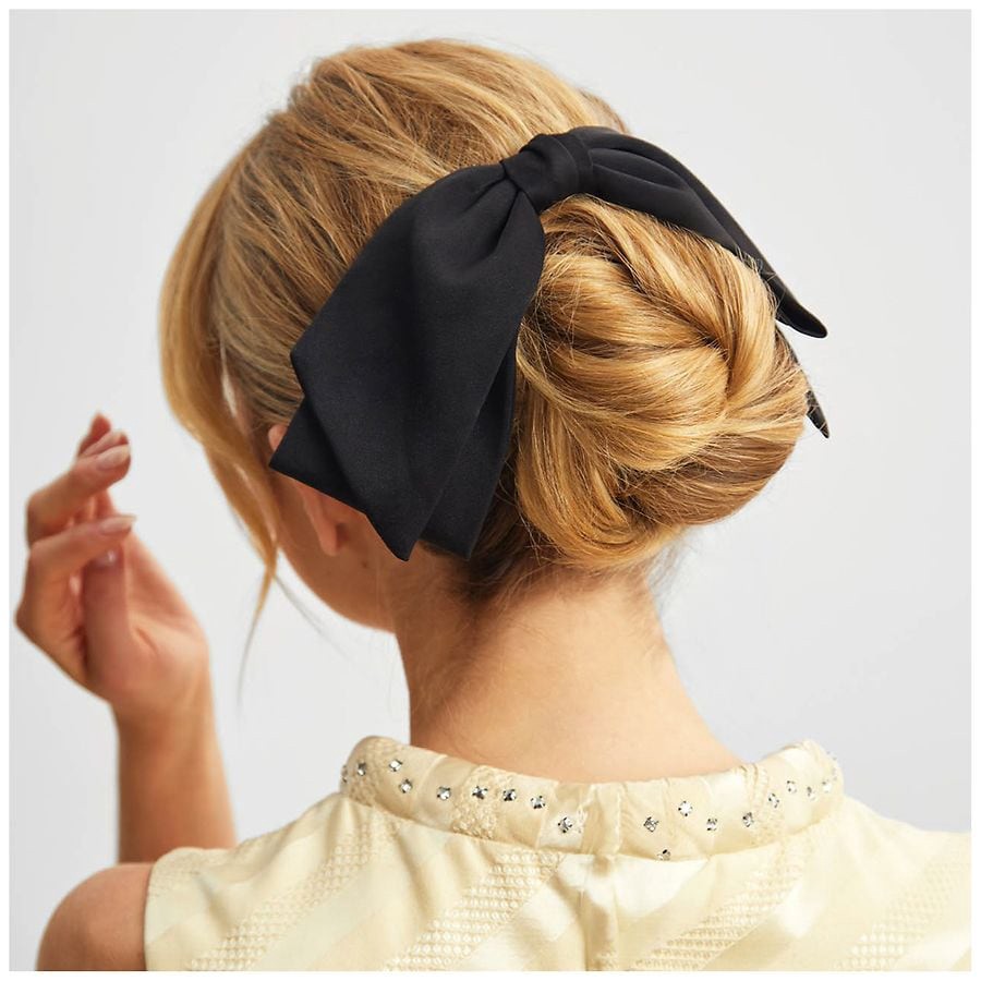 slide 3 of 4, Kitsch Recycled Fabric Bow Hair Clip 1 ea, 1 ct