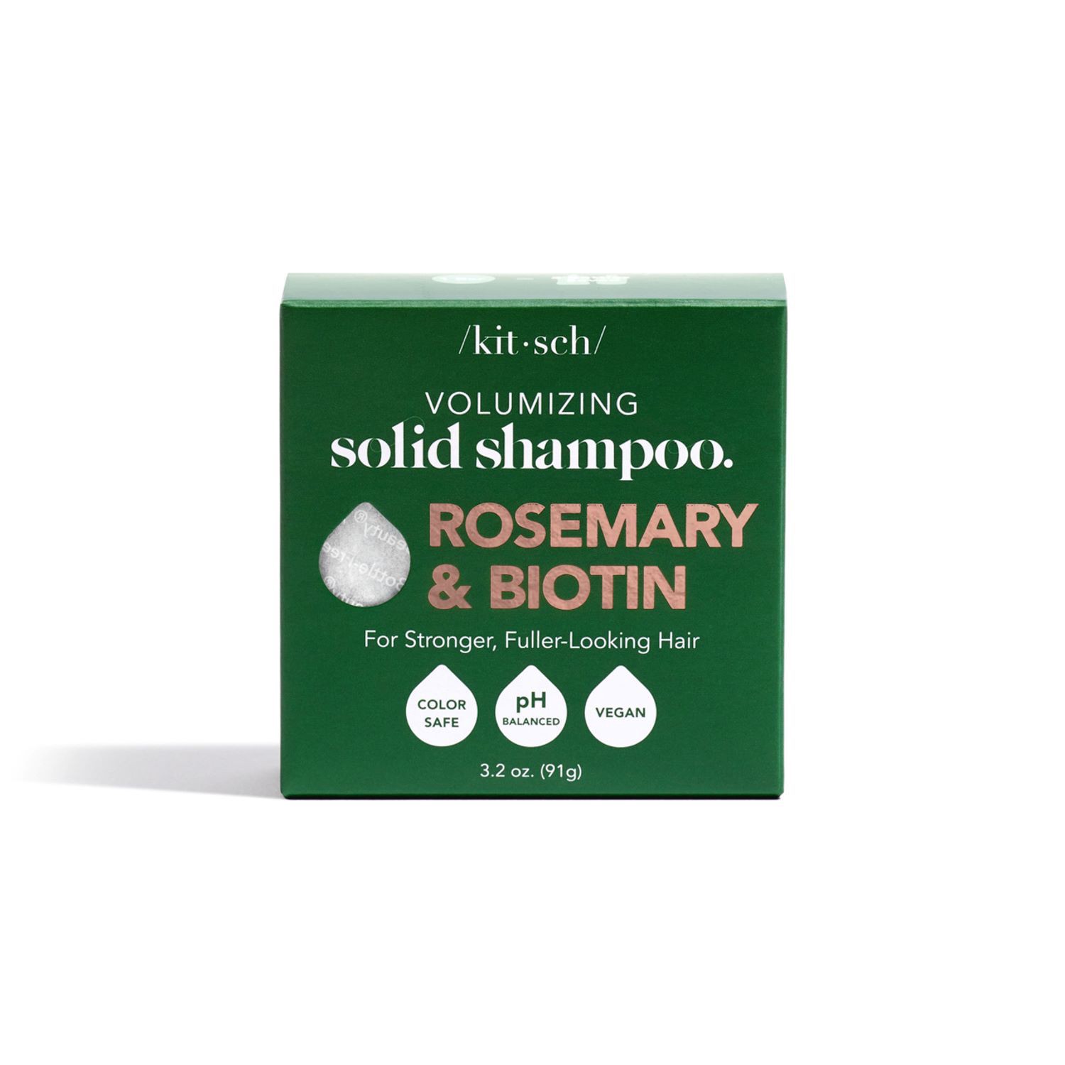 slide 1 of 6, Kitsch Rosemary & Biotin Volumizing Solid Shampoo Bar, 3.2 oz