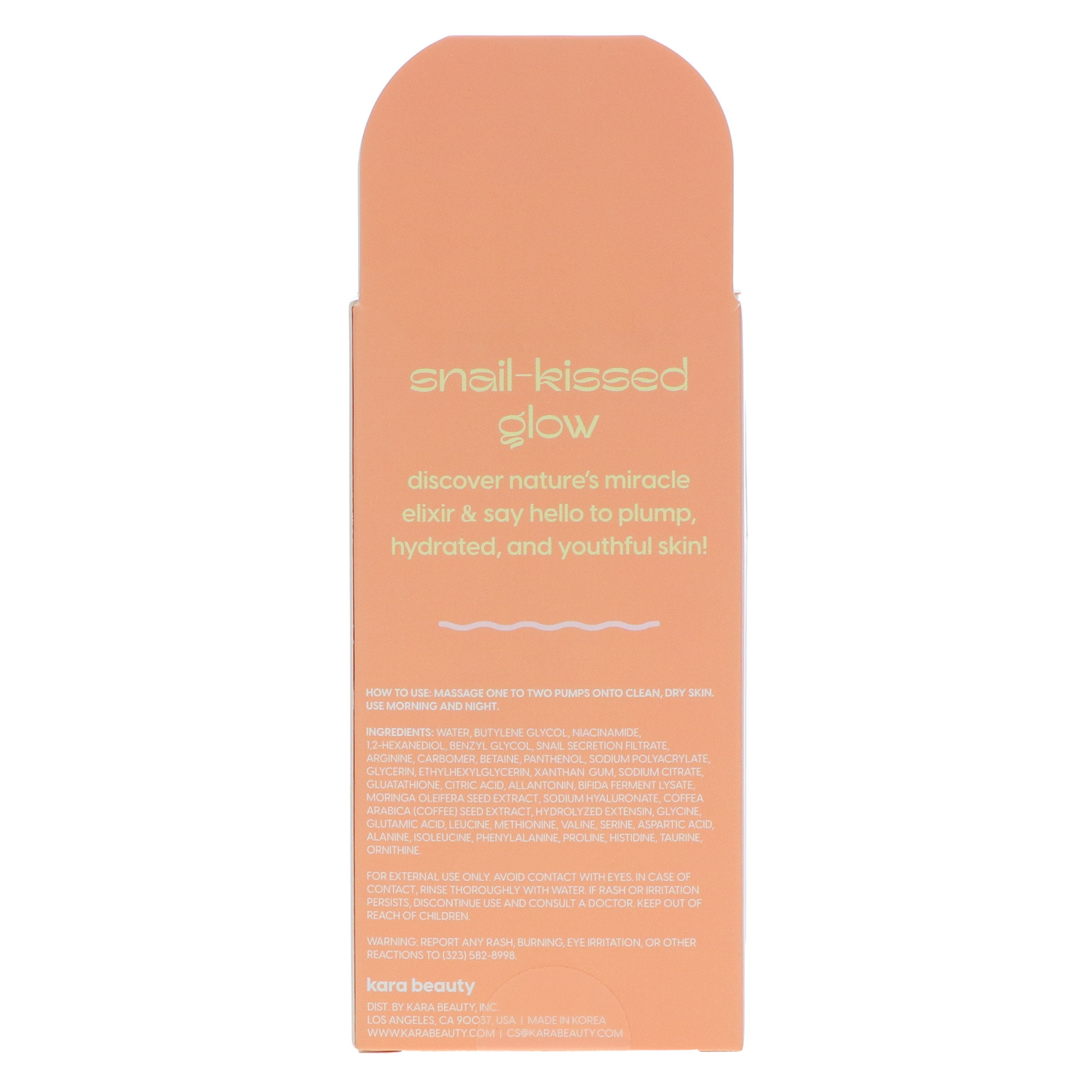 slide 2 of 3, KARA BEAUTY SNAIL MUCIN SERUM 1.0oz, 1 oz