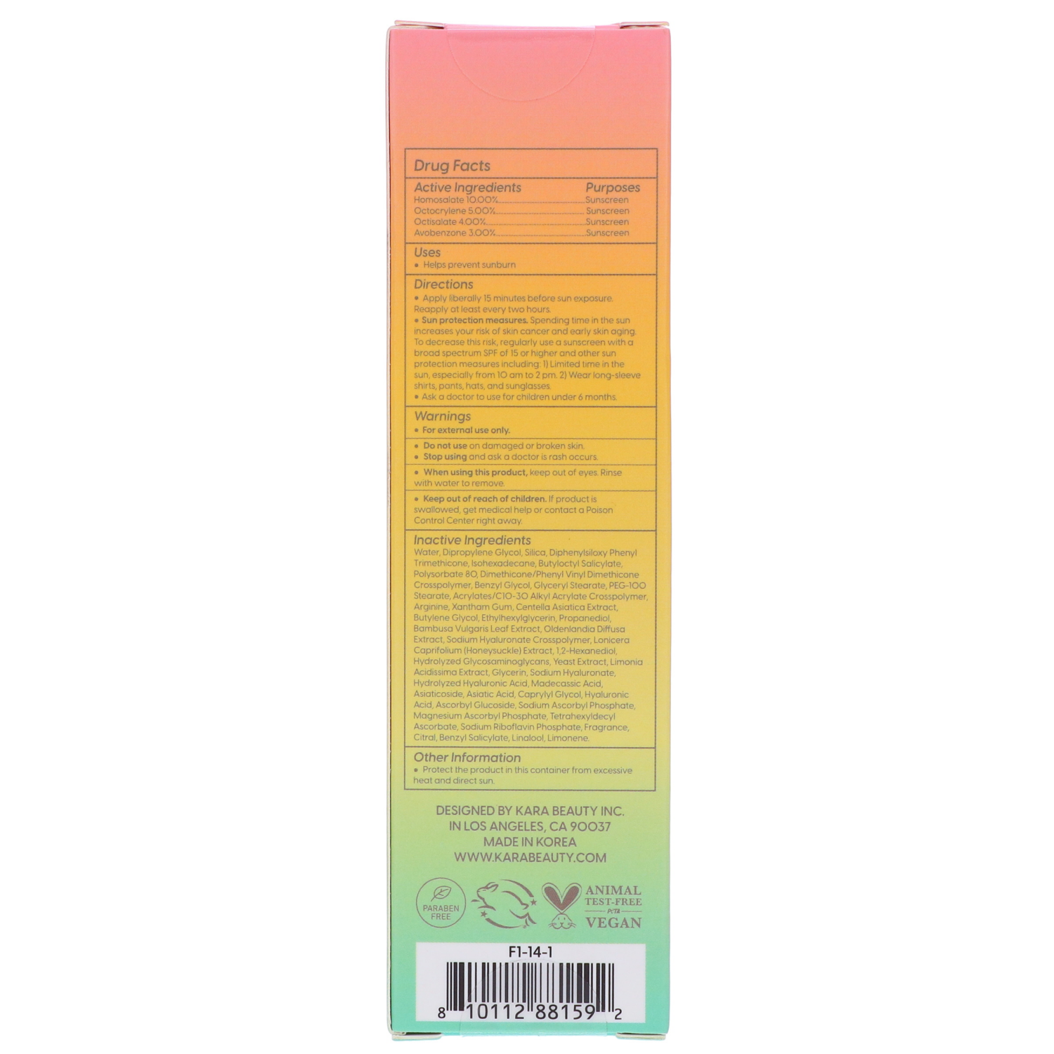 slide 2 of 2, KARA BEAUTY SOLFUL FACE SUN LOTION 1.7oz, 1.7 oz