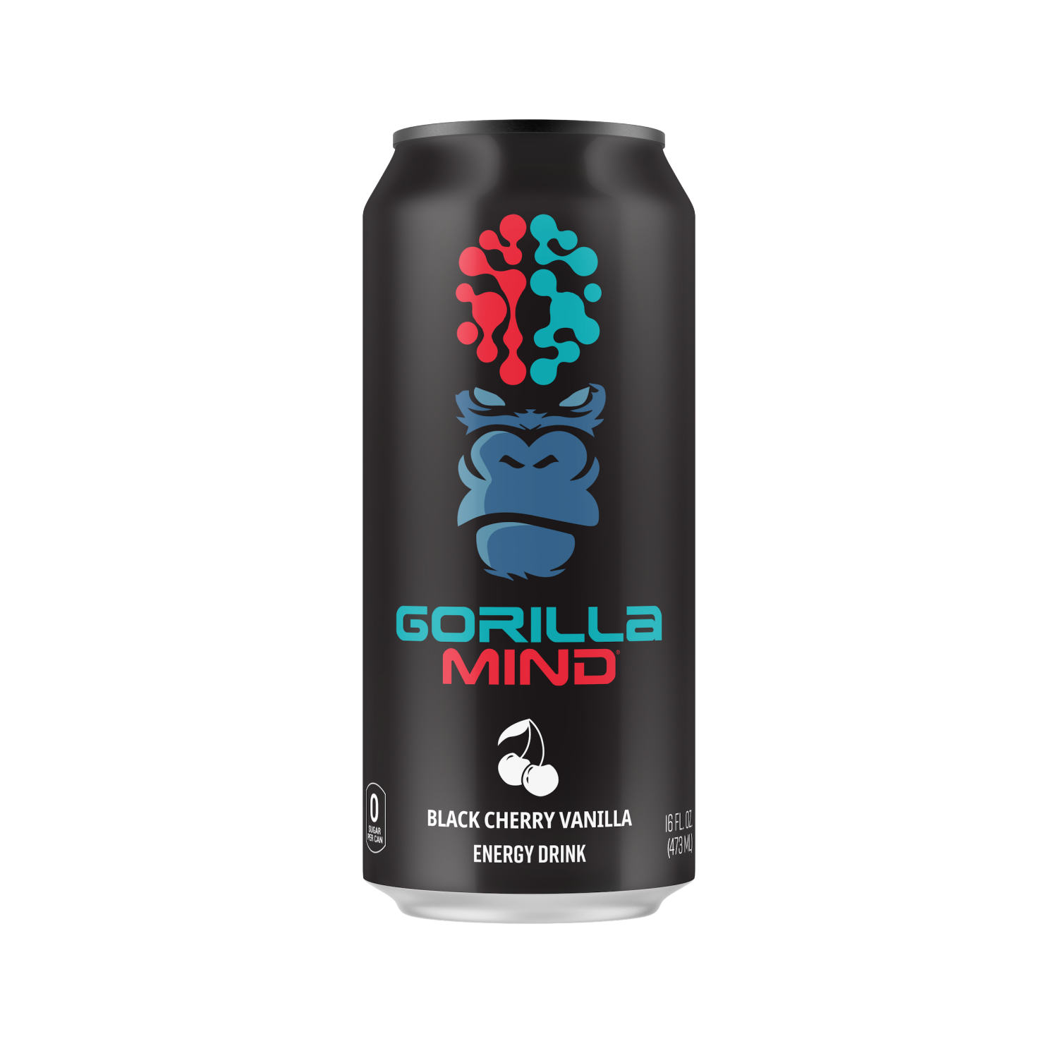slide 1 of 3, Gorilla Mind Blk Cherry Van, 16 oz