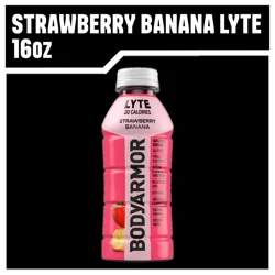 BODYARMOR Lyte Strawberry Banana Electrolyte Sports Drink, 16 fl oz Bottle