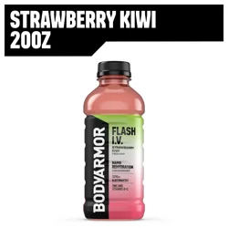 BODYARMOR Flash I.V. Strawberry Kiwi Electrolyte Sports Drink, 20 fl oz Bottle