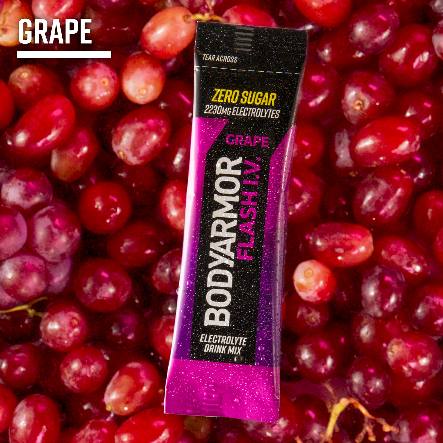slide 3 of 4, BODYARMOR Hydration Booster Zero Sugar Grape Strawberry Electrolyte Drink Mix Stick Packs - 6 ct, 6 ct; 1.5 oz