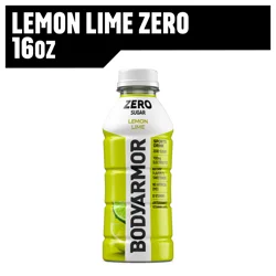 BODYARMOR Zero Sugar Lemon Lime Electrolyte Sports Drink, 16 fl oz Bottle