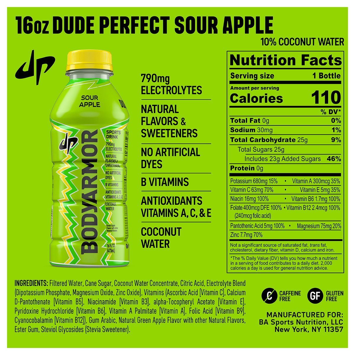 slide 2 of 4, Bdyarmor Dude Prfct Sr Apple, 16 oz