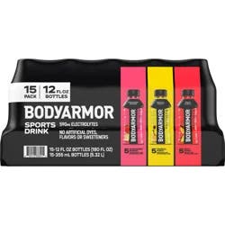 BODY ARMOR Bodyarmor Variety Pack Electrolyte Sports Drink Bottles, 12 Fl Oz, 15 Pack