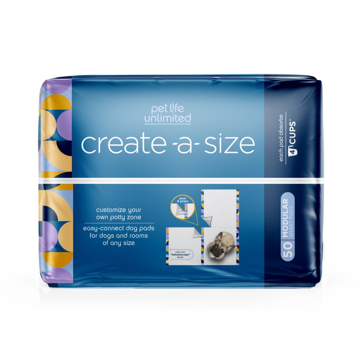 slide 29 of 29, Pet Life Unlimited Dog Pads, Create-a-Size, 50 ct