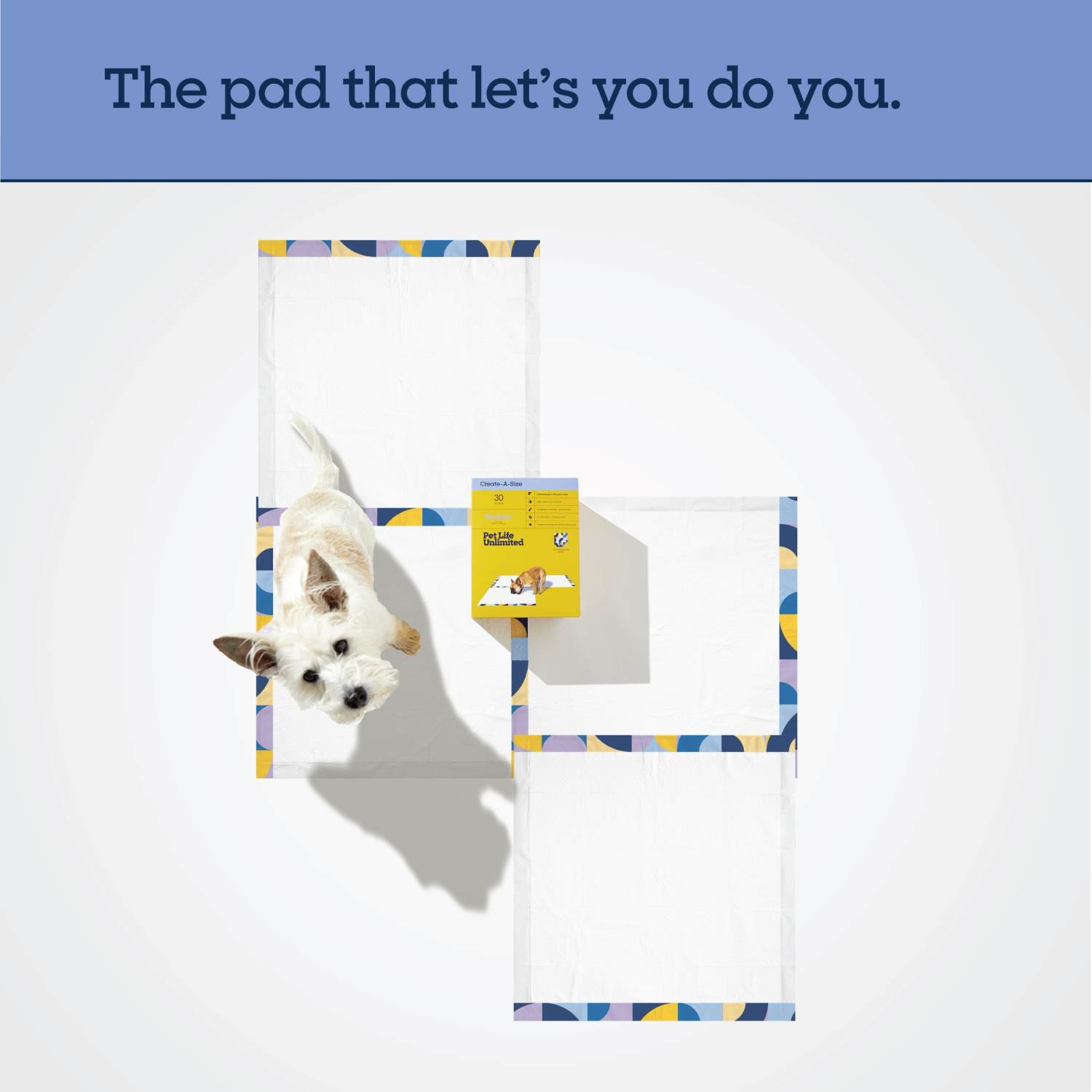 slide 4 of 8, Pet Life Unlimited Create A Size Dog Training Pads - 30ct, 30 ct