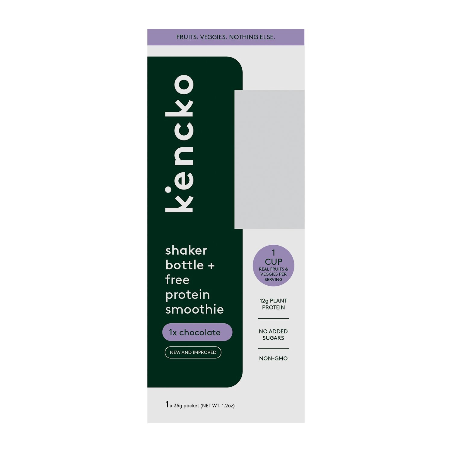 slide 5 of 5, Kencko Shaker Bottle + Free Protein Smoothie Chocolate, 1 ct