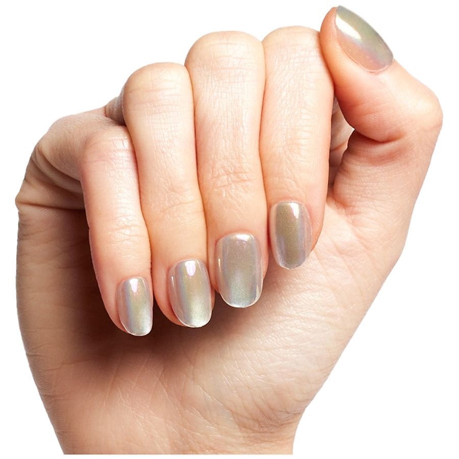 slide 3 of 5, Olive & June Press-On Fake Nails - XS Round - Sheer Lavender Shimmer - 42ct, 42 ct