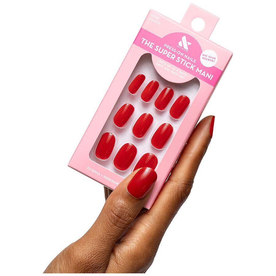 slide 2 of 5, Olive & June Press On Tabs - Round Short, 1 ct