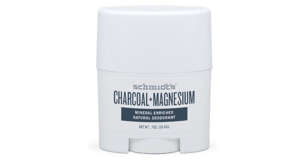 slide 2 of 2, Schmidt's Charcoal + Magnesium Mineral Enriched Natural Deodorant, 0.7 oz