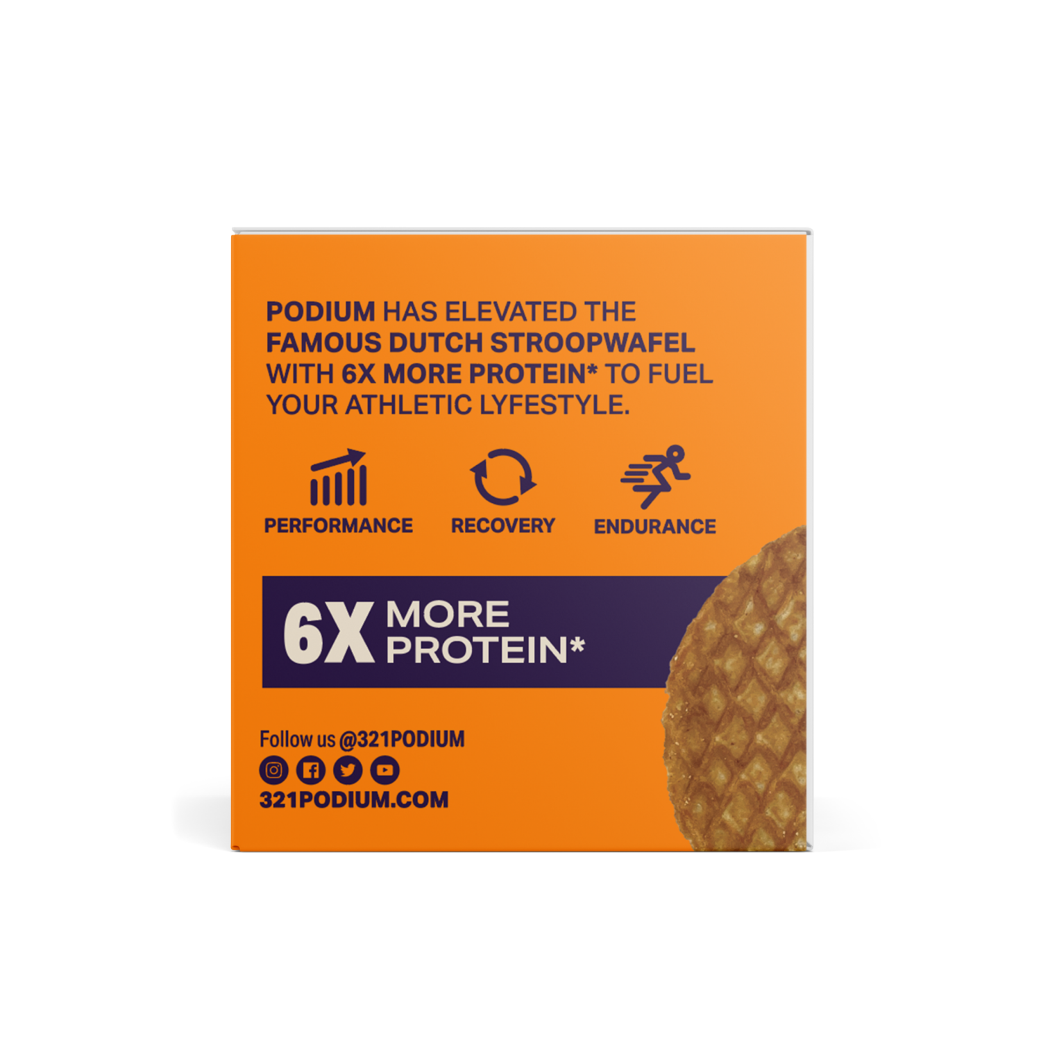 slide 3 of 3, PODIUM Protein Stroopwafel Cookie 8ct, 8 ct
