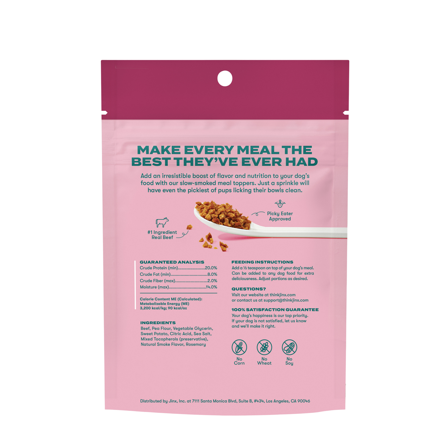 slide 2 of 8, Jinx Dehydrated Beef Sweet Potato Dog Food Topper 4 oz., 4 oz