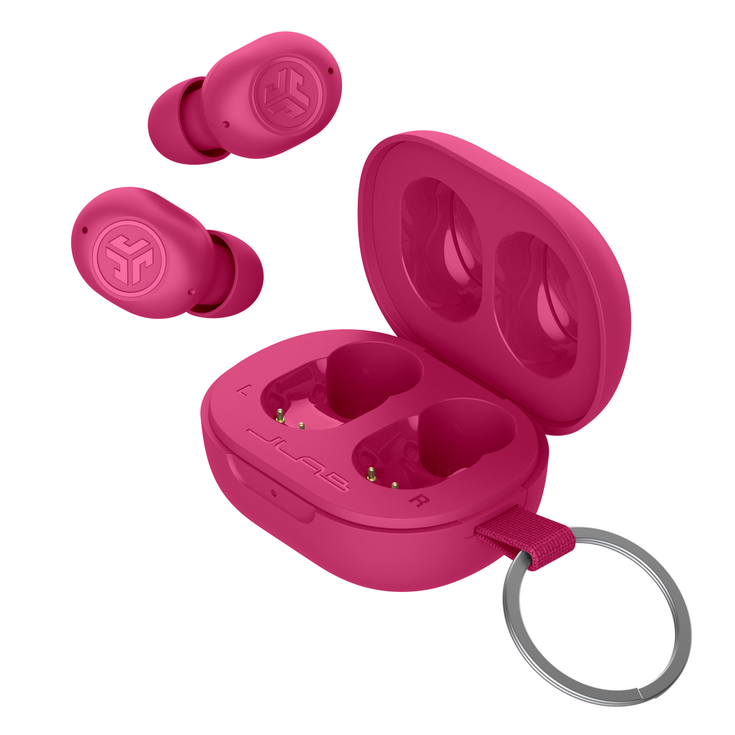 slide 1 of 2, JLab Pink JBuds True Wireless Earbuds Mini 1 ea, 1 ct