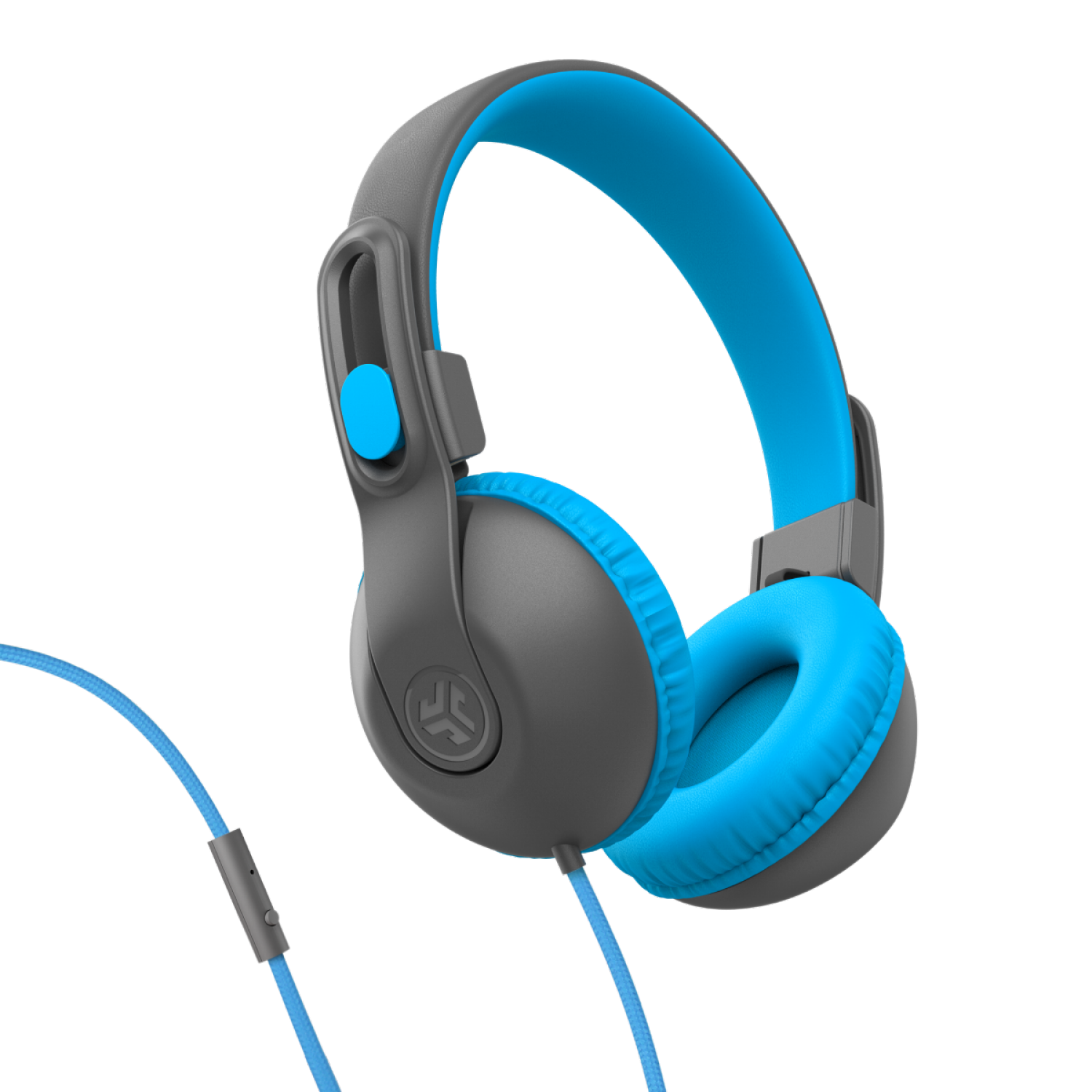 slide 1 of 1, Jlab Jbuddies Studio 2 Wired Headphones - Blue / Gray, 1 ct