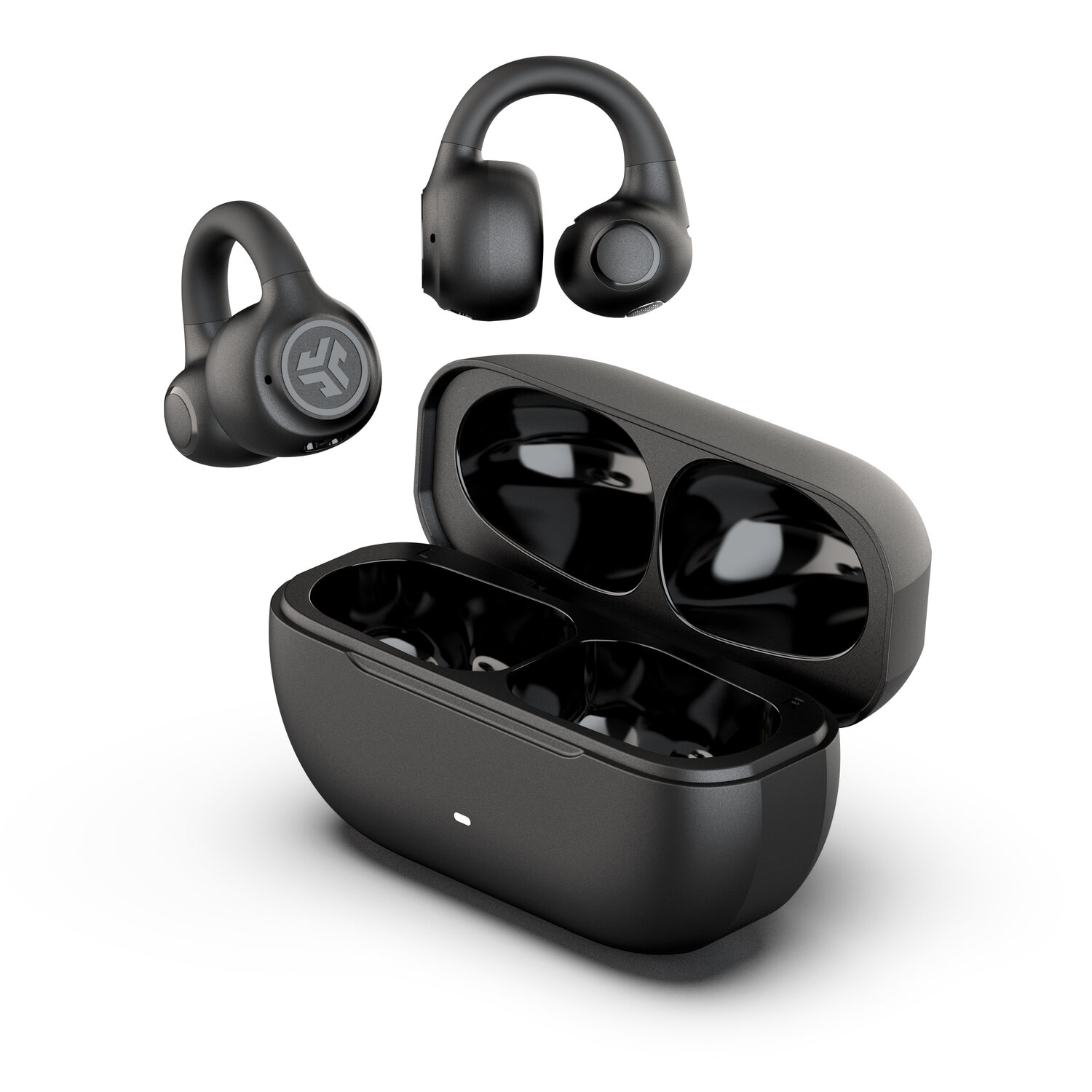 slide 2 of 4, JLab Flex True Wireless Bluetooth Open-Ear Earbuds - Black, 1 ct