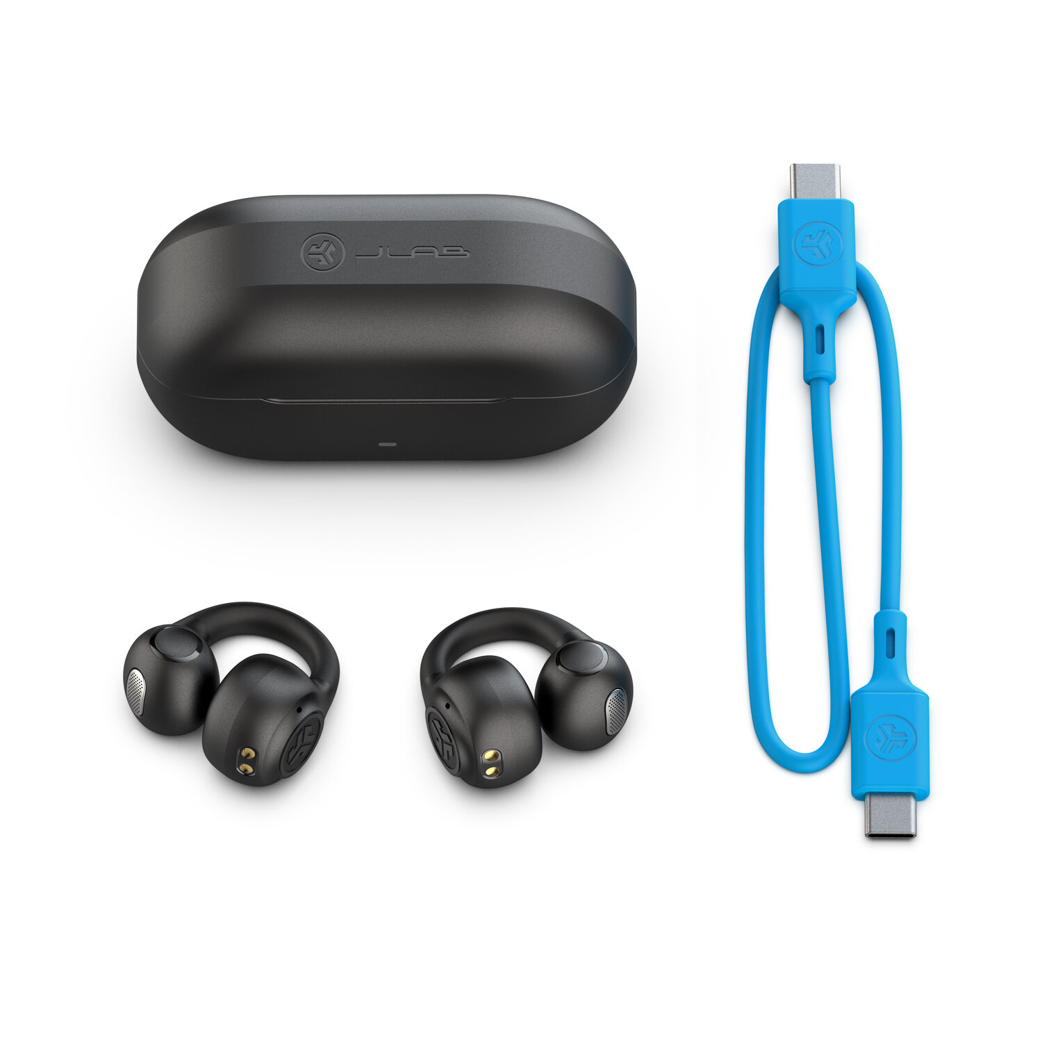 slide 3 of 4, JLab Flex True Wireless Bluetooth Open-Ear Earbuds - Black, 1 ct