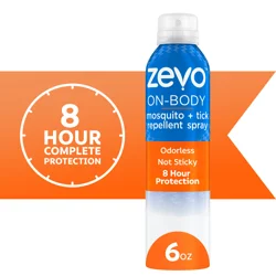 Zevo On-Body Mosquito + Tick Repellent Aerosol Spray (8oz, Value Size)